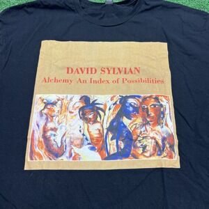 David Sylvian Alchemy An Index Of Possibilities  Black T-Shirt Mens Size 2XL